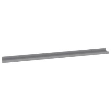 Grey Wall Shelves (2 Pcs) - Stylish Storage Solution | HipoMarket