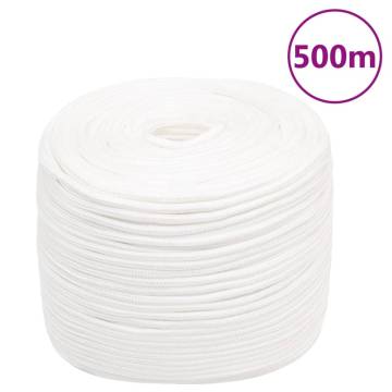 Boat Rope Full White 10mm 500m Polypropylene | HipoMarket