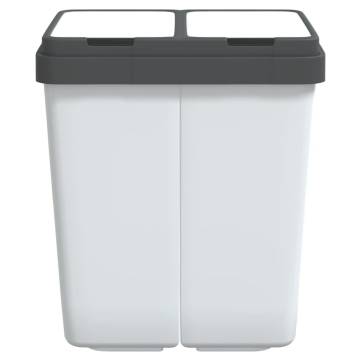 Dual Bin White 2x25 L - Ideal for Waste Separation