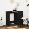 Desk Black 90x45x76 cm Engineered Wood Colour black 