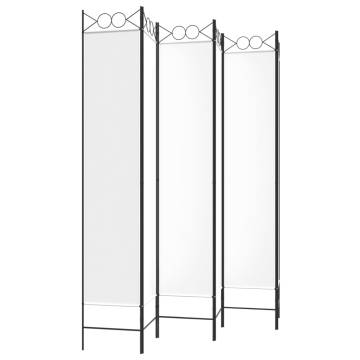 6-Panel Room Divider White 240x220 cm - Stylish & Versatile