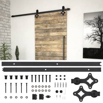 Sliding Door SKIEN Hardware Kit 183 cm | Steel Black