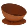 Esschert Design Rust Fire Bowl on Disc | Stylish Garden Fire Pit