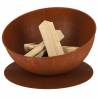 Esschert Design Rust Fire Bowl on Disc | Stylish Garden Fire Pit