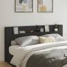 Headboard Cabinet with LED Black 220x16.5x103.5 cm Colour black Size 220 x 16.5 x 103.5 cm Quantity in Package 1 