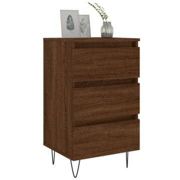 Bedside Cabinets 2 pcs Brown Oak - Elegant Storage Solution