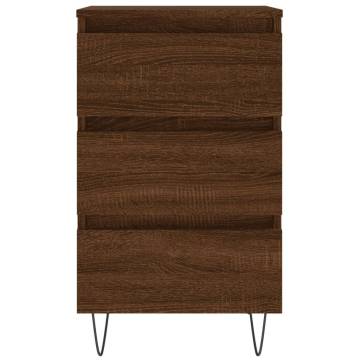 Bedside Cabinets 2 pcs Brown Oak - Elegant Storage Solution