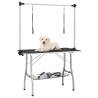 Adjustable Dog Grooming Table with Loops & Basket - HipoMarket