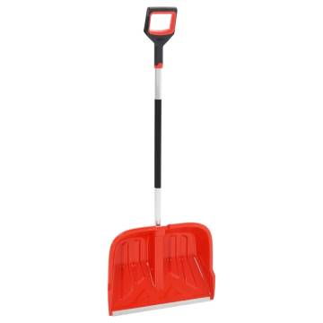 Snow Shovel Red 136 cm Aluminium | Easy Snow Removal