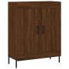 Stylish Highboard Brown Oak 69.5x34x180 cm Engineered Wood