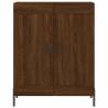 Stylish Highboard Brown Oak 69.5x34x180 cm Engineered Wood