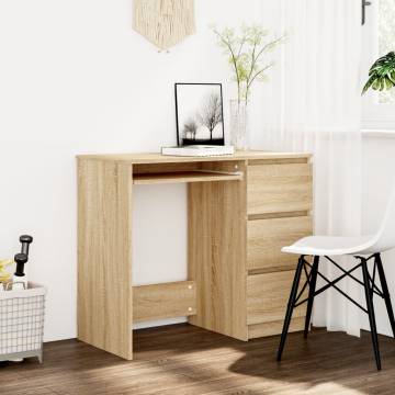 Elegant Sonoma Oak Desk - 90x45 cm | HipoMarket