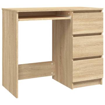 Elegant Sonoma Oak Desk - 90x45 cm | HipoMarket