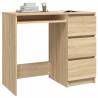 Elegant Sonoma Oak Desk - 90x45 cm | HipoMarket