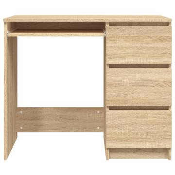 Elegant Sonoma Oak Desk - 90x45 cm | HipoMarket