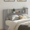 Headboard Cabinet with LED Grey Sonoma 160x16.5x103.5 cm Colour grey sonoma Size 160 x 16.5 x 103.5 cm Quantity in Package 1 