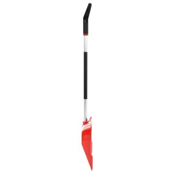 Snow Shovel Red 136 cm Aluminium | Easy Snow Removal