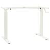 Manual Height Adjustable Standing Desk Frame - Hand Crank White