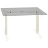 Manual Height Adjustable Standing Desk Frame - Hand Crank White