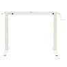 Manual Height Adjustable Standing Desk Frame - Hand Crank White