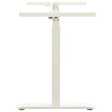 Manual Height Adjustable Standing Desk Frame - Hand Crank White