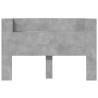 Headboard Cabinet with LED - Concrete Grey 160x16.5 cm