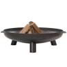 RedFire Fire Bowl Salo Black Steel 80 cm - Stylish & Durable