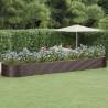 Garden Raised Bed Powder-coated Steel 584x140x68 cm Brown Colour brown Size 584 x 140 x 68 cm Quantity in Package 1 