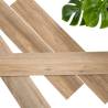 WallArt Natural Oak Latte Brown Planks - Easy Wall Decoration