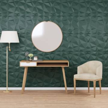 24 Green XPS Wall Panels 50x50 cm | Diamond Design - HipoMarket