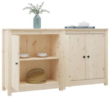 Stylish Sideboards - 2 pcs Solid Pine Wood | Hipomarket UK