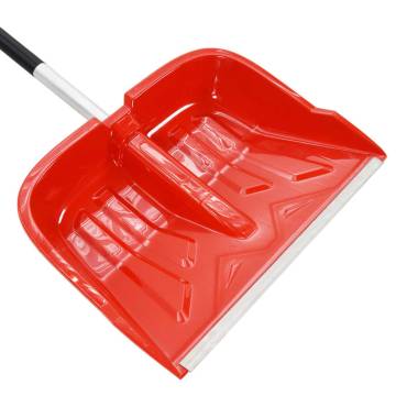 Snow Shovel Red 136 cm Aluminium | Easy Snow Removal