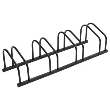 Durable Black Steel Bike Rack for 4 Bikes | HipoMarket