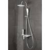 SCHÜTTE Overhead Shower Set - Chrome White | Quality Bathing