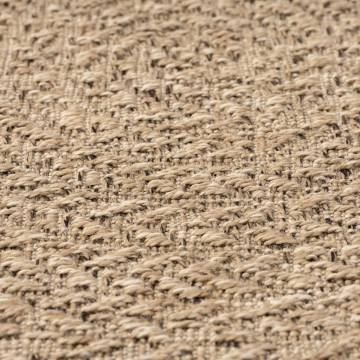 Durable Jute Look Rug 120 cm for Indoor & Outdoor Use