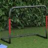 Soccer Goal with Net - Red & Black Steel 90x48x71 cm