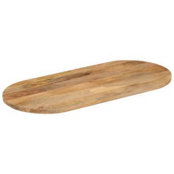 Oval Solid Wood Mango Table Top 140x50 cm - Hipomarket