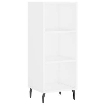 Stylish Highboard White 34.5x34x180 cm - Durable Engineered Wood