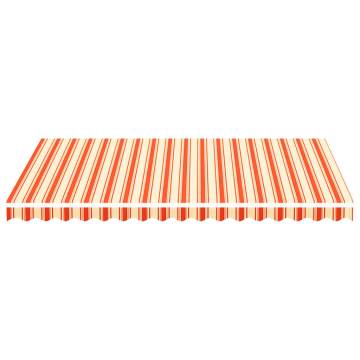 Replacement Awning Fabric Yellow & Orange 3.5x2.5m | Hipomarket