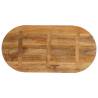 Oval Solid Wood Mango Table Top 110x50 cm | HipoMarket