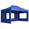 Professional Folding Party Tent with Walls - 4.5x3 m Blue