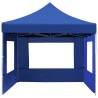 Professional Folding Party Tent with Walls - 4.5x3 m Blue