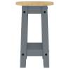 Grey Solid Wood Pine Bar Stools - 2 pcs | Hipo Market