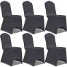 Stretch Chair Cover 6 pcs Anthracite Colour anthracite Quantity in Package 6 