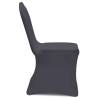 Stretch Chair Cover 6 pcs Anthracite | Hipomarket UK