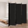 6-Panel Room Divider Black 300x220 cm Fabric Colour black Size 300 x 220 cm Number of 1 Number_of_Panels 6 