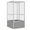 Bird Cage Grey 111x107x211.5 cm Galvanised Steel Colour grey Size 111 x 107 x 211.5 cm 