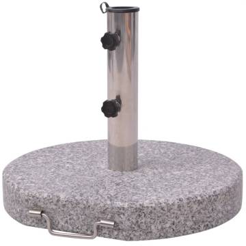 Parasol Stand 45 cm - Durable Granite & Stainless Steel