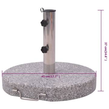 Parasol Stand 45 cm - Durable Granite & Stainless Steel