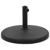 Parasol Base Round Polyresin 19 kg Black Weight 19 kg Shape round 